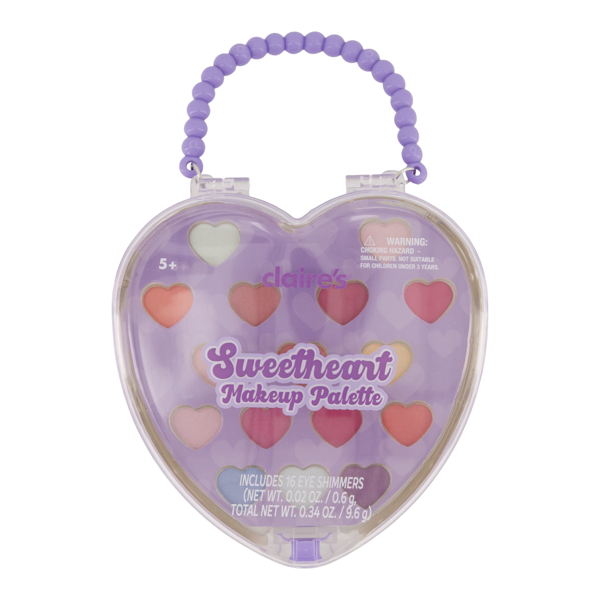 Claire's Sweetheart Eye Shadow Makeup Palette and Case
