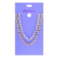 thumbnail image 1 of Claire's Teen Girls Gold and Silver Layering Metal Chain Necklaces, 2-Piece, 1 of 6
