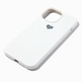 thumbnail image 1 of Claire's Teen Girls White Heart Phone Case, Fits Iphone 13 Pro Max, 25327, 1 of 3