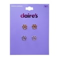 thumbnail image 1 of Claire's Tween Girls Adorable Silver and Gold Puppy Paw Stud Earrings Set, 2-Pack, 1 of 1