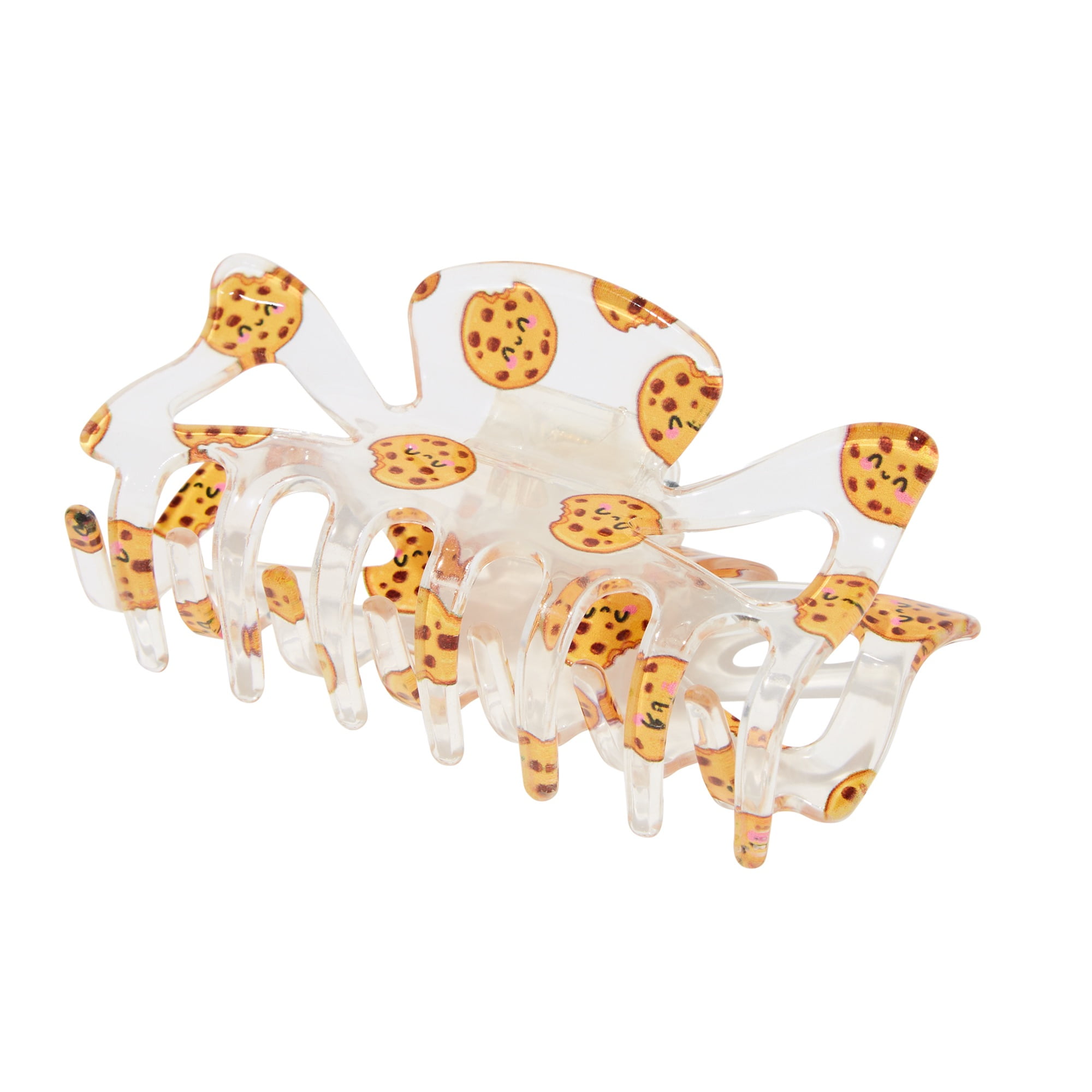 Claire's Tween Girls Chocolate Chip Cookie Clear Hair Claw Clip