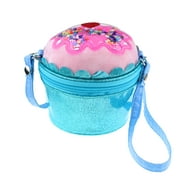 Claire's Tween Girls, Pink and Blue Cupcake Tote with Carrying Strap, Great Gift, 90575