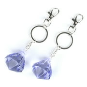Claires Tween Girls Purple Gem Best Friend Keychain Set, 2 Pieces, 39745