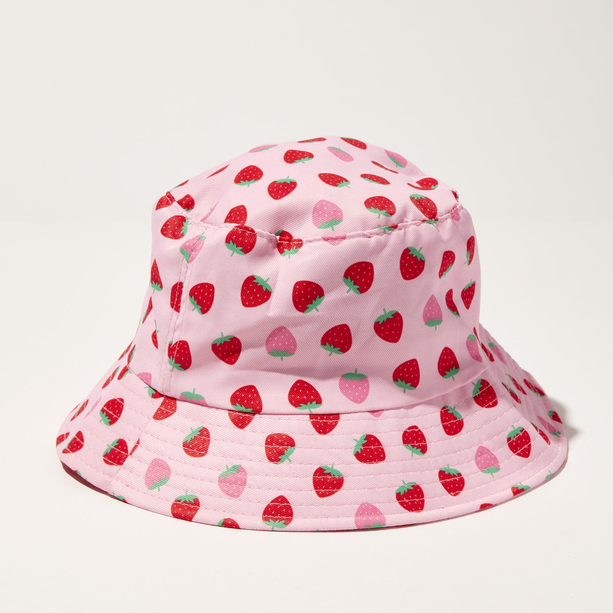 Patterned Bucket Hat pink Adult Bucket Hat, Daisy Floral – SpearmintLOVE main image 2