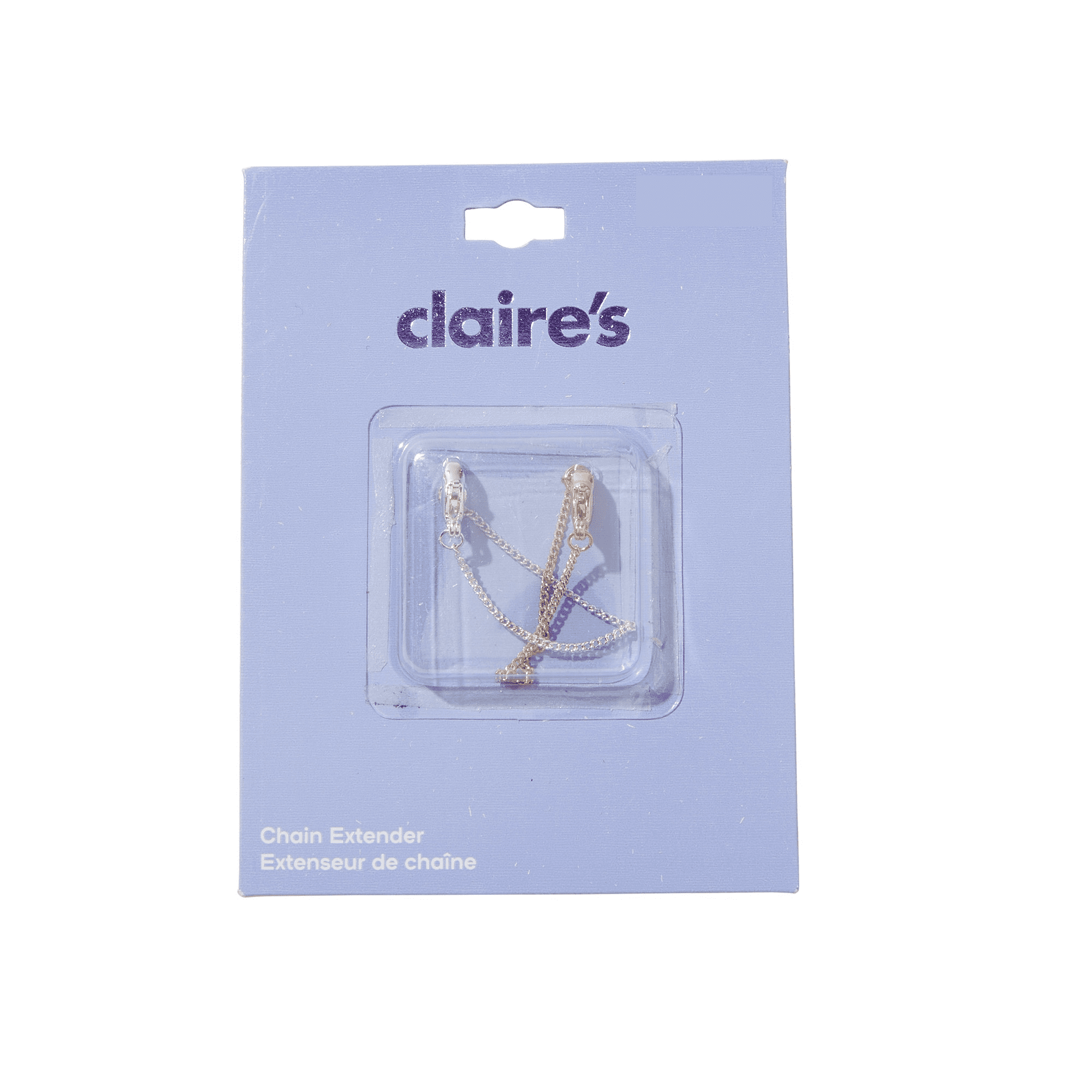 Claire's Unisex Silver and Gold 3 in Necklace Extenders, 2-Pack, All Ages