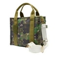 thumbnail image 1 of Claire's Versatile Hand or Crossbody Bag, Flower Camo Print, Zipper Closure, 1 of 4