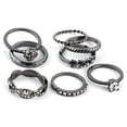 thumbnail image 1 of Claire's Women's Hematite Forever Glam Ring Set, Ring Size 6/7, Small/Medium, 8 Pack, 07085, 1 of 3