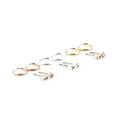 thumbnail image 1 of Claire's Women's Mixed Metal Crystal Stud and Hoop Earrings Set Adult Female, 1 of 3