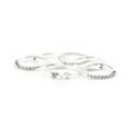 thumbnail image 1 of Claire's Women's Silver Love Rings, Assorted Set, Size 9, 6 Pack, 06861, 1 of 3