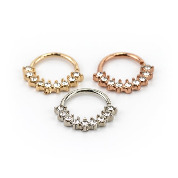 Claire's Women's Stainless Steel 18G Hoop Earrings, Endless Loop Closure, 3 Pack, 52876 Adult Unisex