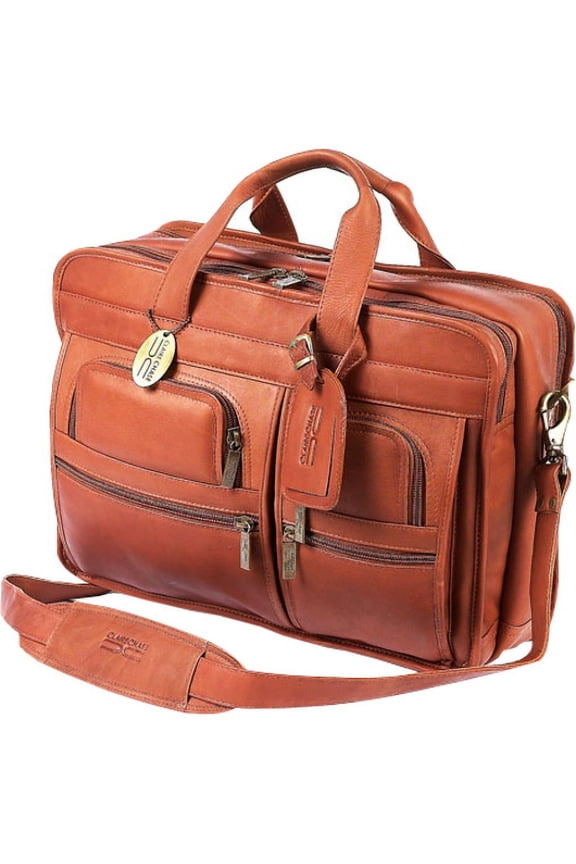 ClaireChase Exclusive Carrying Case (Briefcase) for 17" Notebook, Saddle