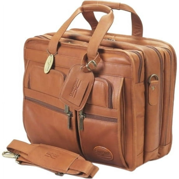 ClaireChase Executive Carrying Case (Briefcase) for 17" Notebook, Saddle