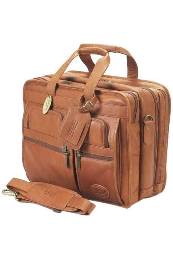 ClaireChase Executive Carrying Case (Briefcase) for 17" Notebook, Saddle