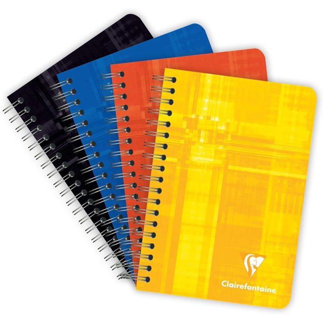 Clairefontaine 8506C Spiral Notebook 9 x 14 cm 180 Lined Pages 90