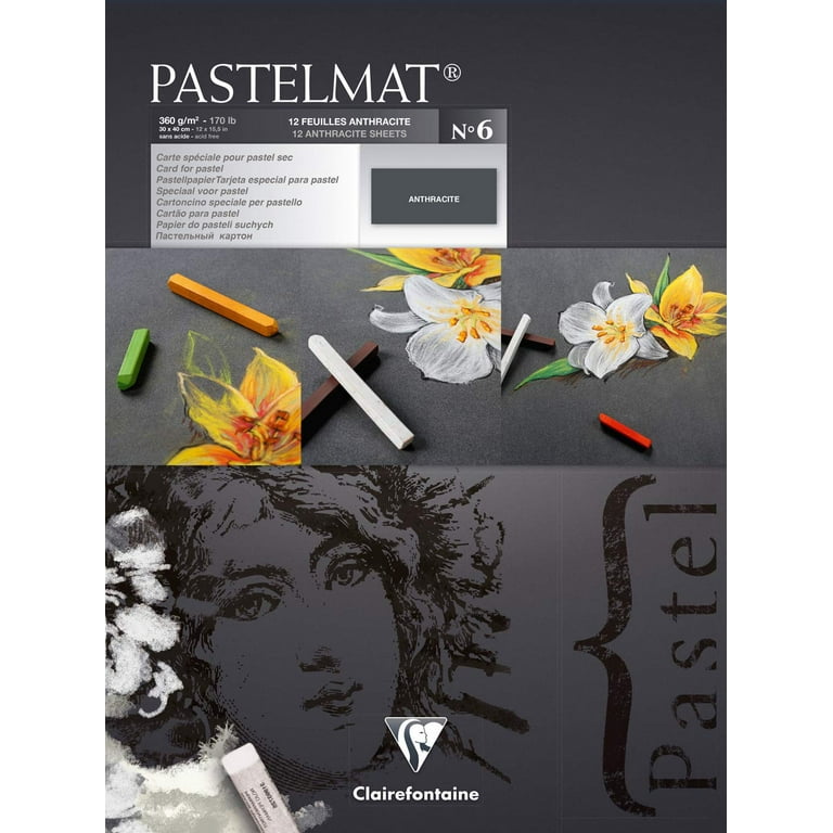 Clairefontaine Pastelmat Sheets, 360gsm-Dark Grey