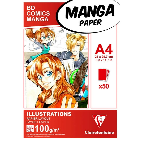 Clairefontaine Manga Drawing Paper - Illustration Pads - 8 x 12