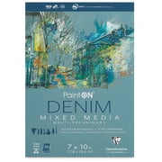 Clairefontaine PaintOn Mixed Media Pad - Denim, 7" x 10", 20 Sheets