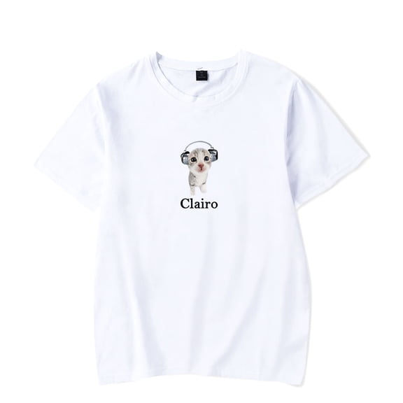 Clairo Cat Merch T-Shirt Men/Women Streetwear T-Shirt Shirt Short Sleeve