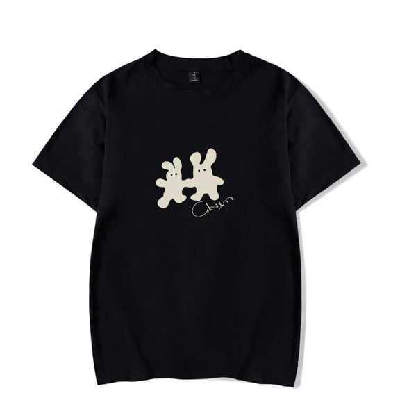 Clairo Charm Bunny Tee Tour New Logo Merch T-Shirts Summer Women Men Fashion Casual Crewneck Short Sleeve