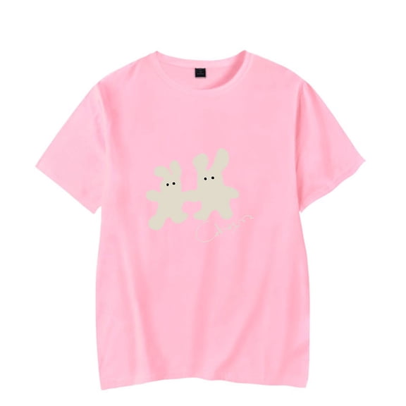 Clairo Charm Bunny Tee Tour New Logo Merch T-Shirts Summer Women Men Fashion Casual Crewneck Short Sleeve