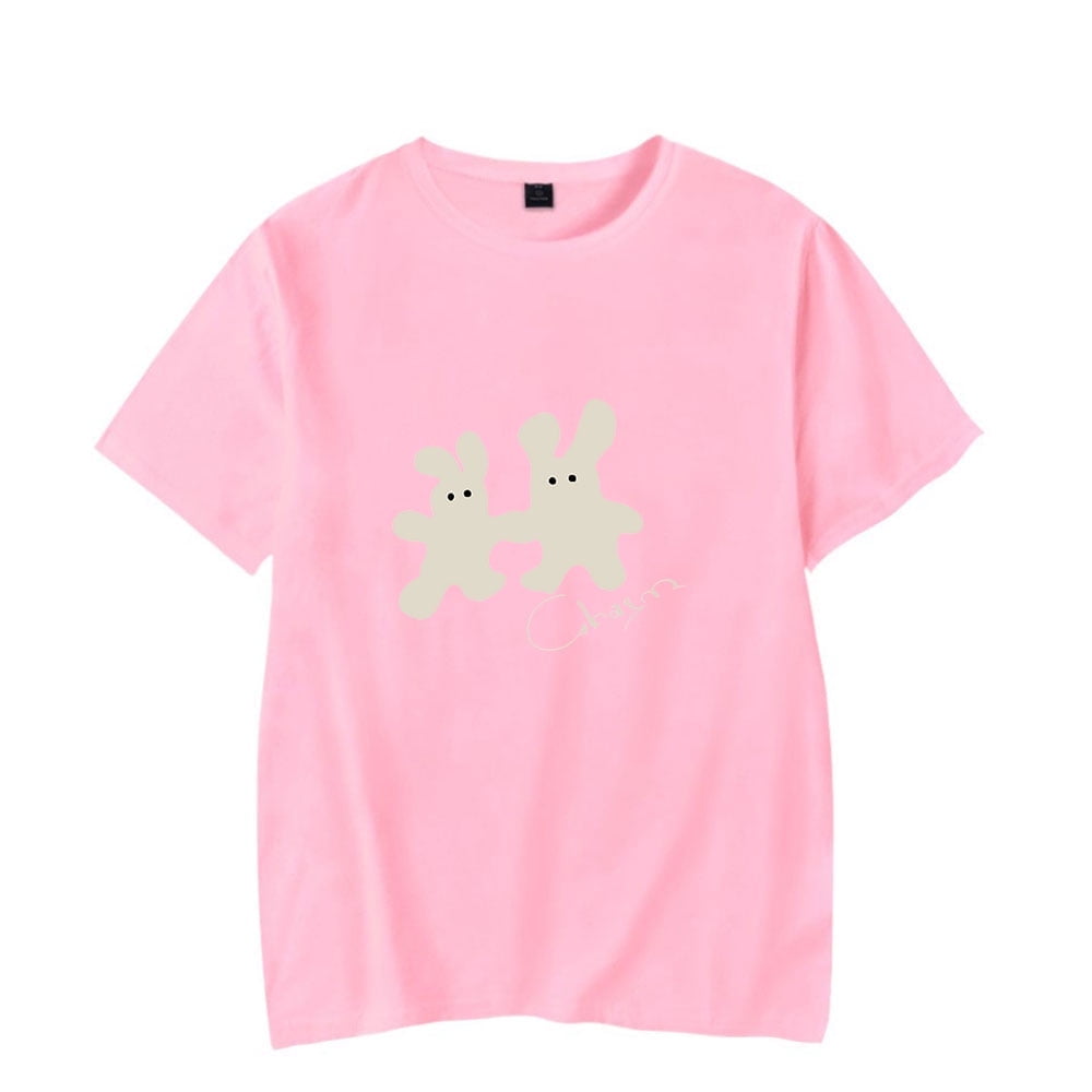 Clairo Charm Bunny Tee Tour New Logo Merch T-Shirts Summer Women