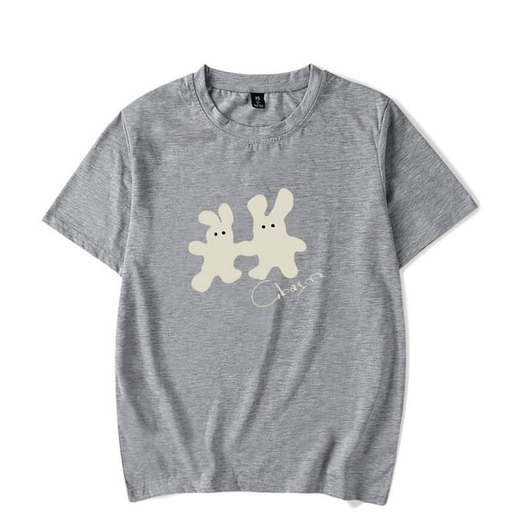 Clairo Charm Bunny Tee Tour New Logo Merch T-Shirts Summer Women Men Fashion Casual Crewneck Short Sleeve