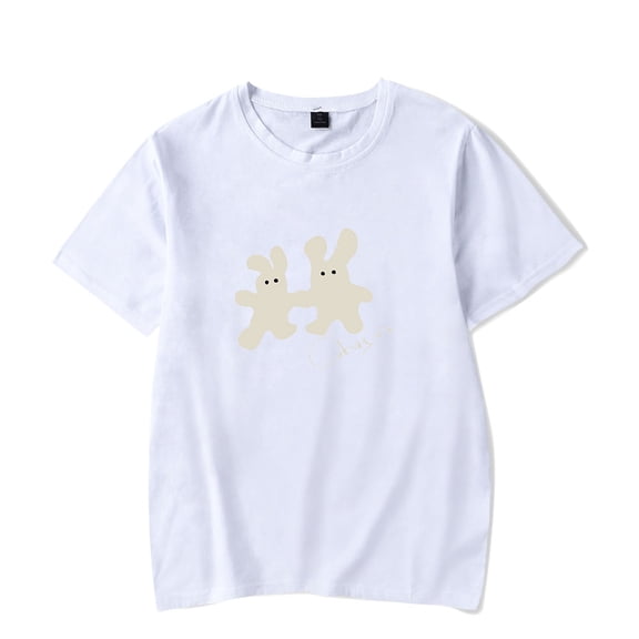 Clairo Charm Bunny Tee Tour New Logo Merch T-Shirts Summer Women Men Fashion Casual Crewneck Short Sleeve