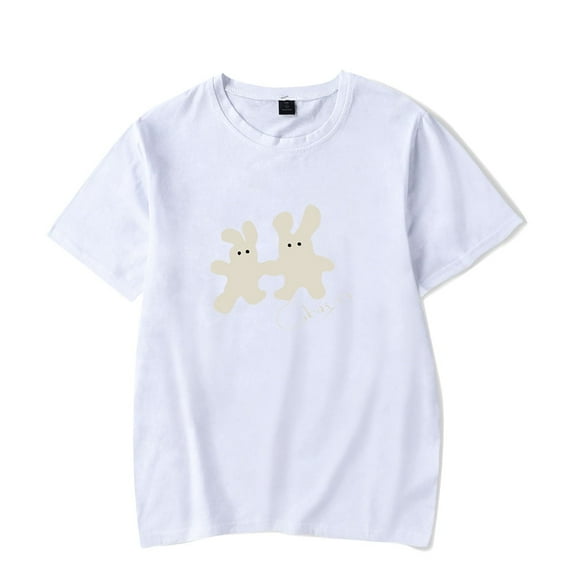 Clairo Charm Bunny Tour T-Shirts Casual Crewneck Short Sleeve for Men and Women in Summer