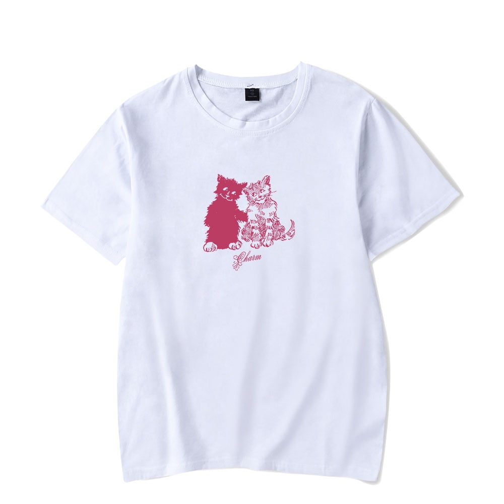 Clairo Charm Friends Tee New Logo Merch T-Shirts Cosplay Women Men
