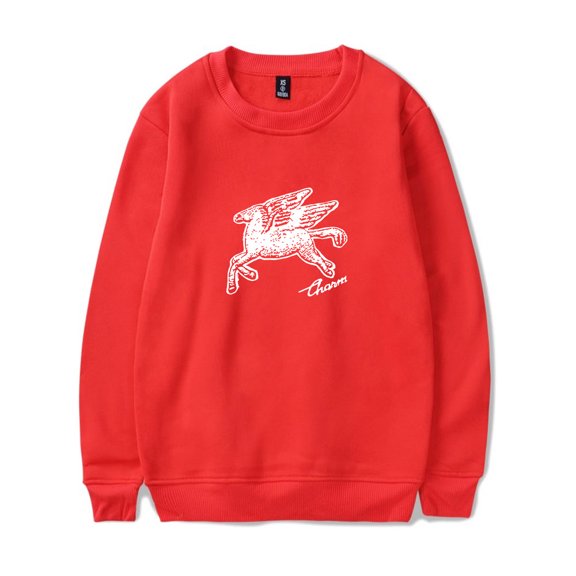 Clairo Charm Pegasus Long Sleeve Sweatshirts New Logo Merch Cosplay Women Men Fashion Casual Streetwear