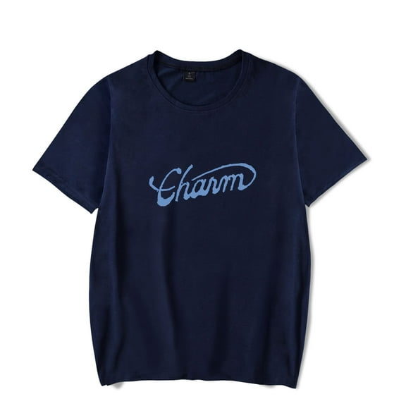 Clairo Charm Text Tee Album New Logo Merch T-Shirts Summer Women Men Fashion Casual Crewneck Short Sleeve