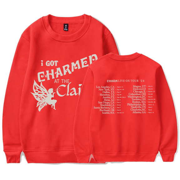 Clairo I Got Charmed at the Clairo Tour Crewneck Sweatshirt Merch Casual Sweatshirt Unisex Clothing