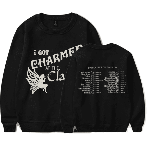 Clairo I Got Charmed at the Clairo Tour Crewneck Sweatshirt Merch Casual Sweatshirt Unisex Clothing