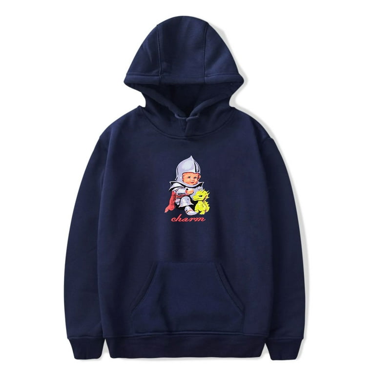 【Mサイズ】Clairo Charm Baby Knight Hoodie Clairo Merch Charm Baby Knight Hoodie Fashion Hoodies Men