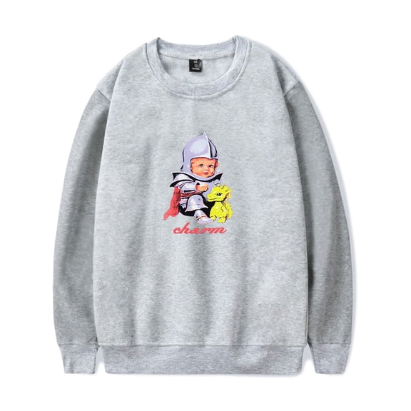 Clairo Merch Charm Baby Knight Sweatshirt Crewneck Men Women Long Sleeve Hoodie Pullover Top