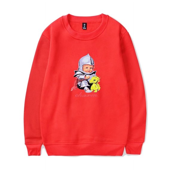 Clairo Merch Charm Baby Knight Sweatshirt Crewneck Men Women Long Sleeve Hoodie Pullover Top