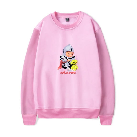 Clairo Merch Charm Baby Knight Sweatshirt Crewneck Men Women Long Sleeve Hoodie Pullover Top
