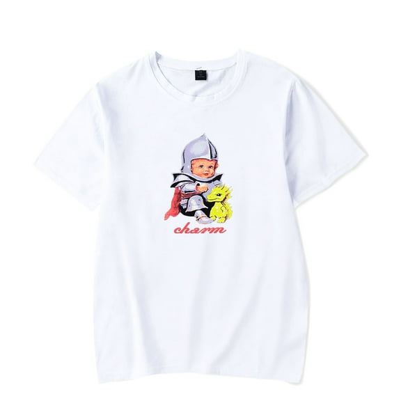 Clairo Merch Charm Baby Knight T-shirt Fashion t shirt Men Women Short Sleeve Tee Crewneck Top