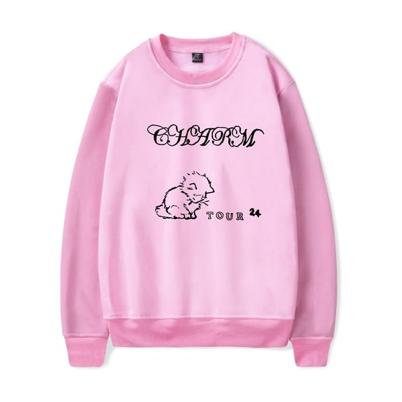 Clairo Merch Charm Cat Tour Sweatshirt Crewneck Men Women Long Sleeve Hoodie Pullover Top