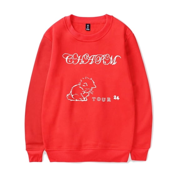 Clairo Merch Charm Cat Tour Sweatshirt Crewneck Men Women Long Sleeve Hoodie Pullover Top
