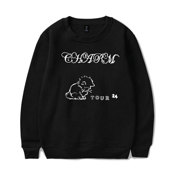 Clairo Merch Charm Cat Tour Sweatshirt Crewneck Men Women Long Sleeve Hoodie Pullover Top