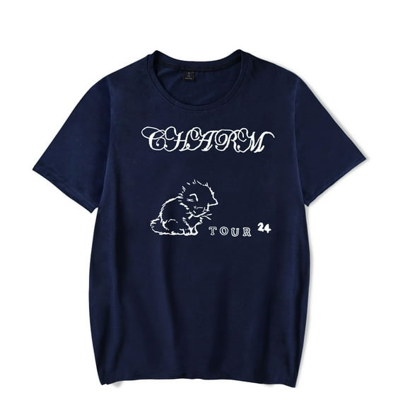 Clairo Merch Charm Cat Tour T-shirt Fashion t shirt Men Women Short Sleeve Tee Crewneck Top