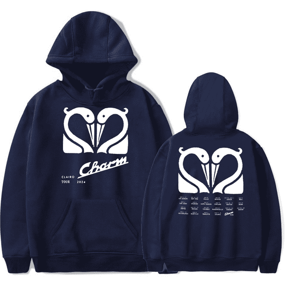 Clairo Merch Charm Swan Tour Hoodie Fashion Hoodies Men Women Long Sleeve Sweatshirt Pullover Top