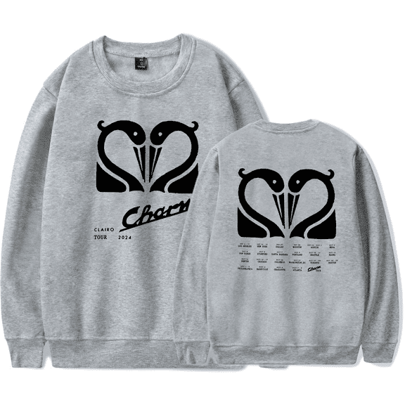 Clairo Merch Charm Swan Tour Sweatshirt Crewneck Men Women Long Sleeve Hoodie Pullover Top
