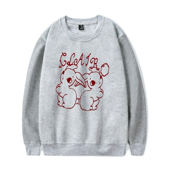 Clairo Merch Clairo Bunnies Sweatshirt Crewneck Men Women Long Sleeve Hoodie Pullover Top