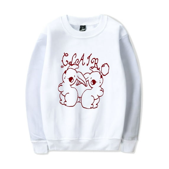 Clairo Merch Clairo Bunnies Sweatshirt Crewneck Men Women Long Sleeve Hoodie Pullover Top