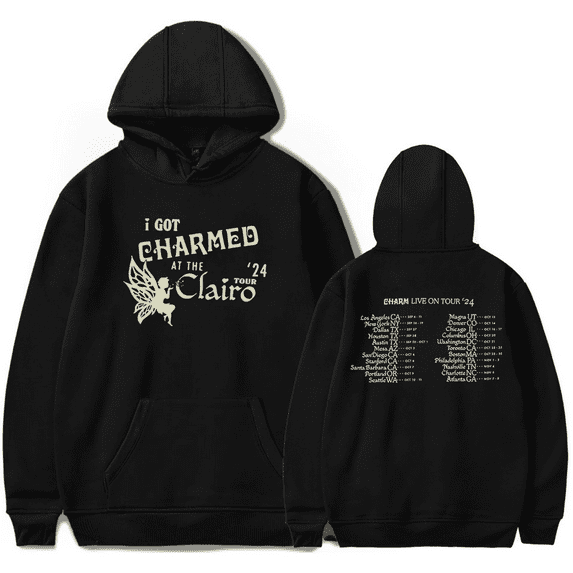 Clairo Merch I Got Charmed Tour Hoodie Fashion Hoodies Men Women Long Sleeve Sweatshirt Pullover Top