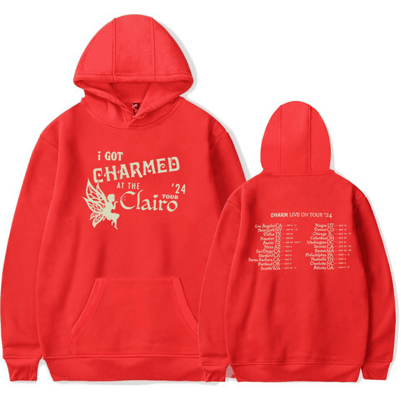 Clairo Merch I Got Charmed Tour Hoodie Fashion Hoodies Men Women Long Sleeve Sweatshirt Pullover Top