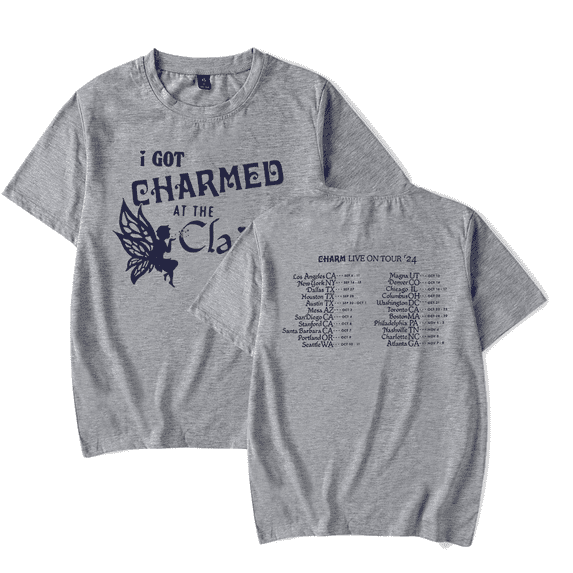 Clairo Merch I Got Charmed Tour T-shirt Fashion t shirt Men Women Short Sleeve Tee Crewneck Top