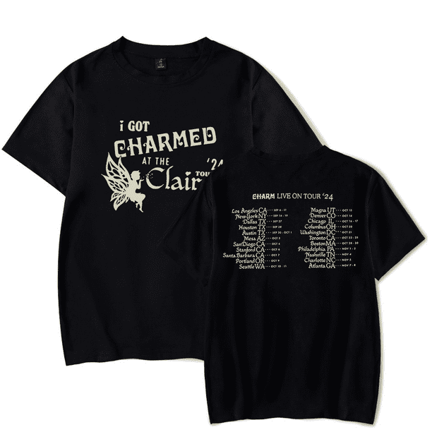 Clairo Merch I Got Charmed Tour T-shirt Fashion t shirt Men Women